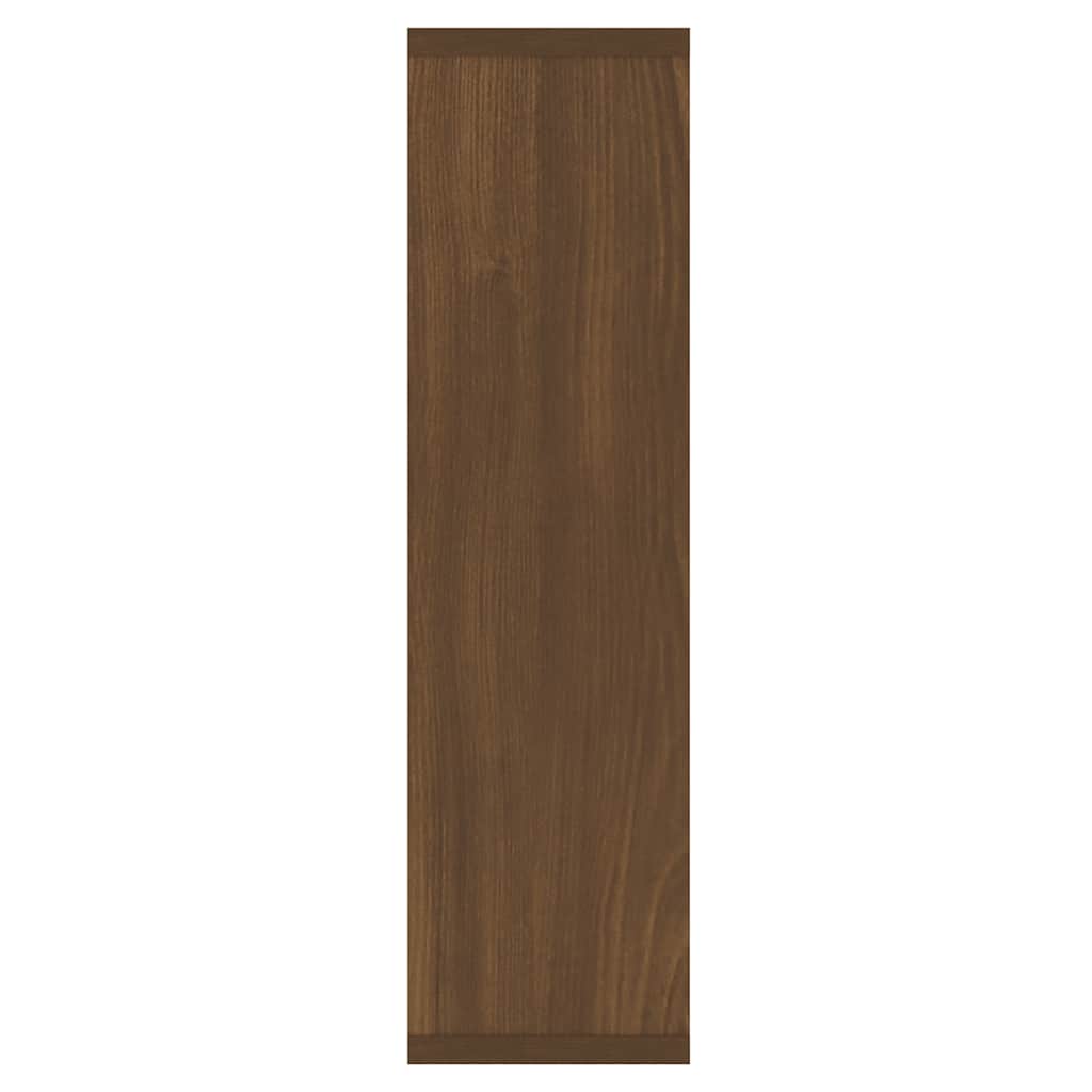 Mirror Cabinet with LED Brown Oak 76x15x55 cm